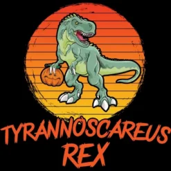 Junior's Design By Humans Tyrannoscareus Rex Funny Dinosaur Halloween Costume By Rawresh6 T-Shirt