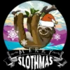 Junior's Design By Humans Merry Slothmas - Funny Christmas Pajama For Sloth LoversÂ By TELO213 T-Shirt -Cheap Clad Fine Store GUEST 414595cf 6b24 4a16 ac8b 86aed8577483