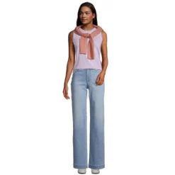 Lands' End Women's Tall Supima Cotton Crew Neck Tank -Cheap Clad Fine Store GUEST 426d6138 de83 4a61 b886 33a512f26c58