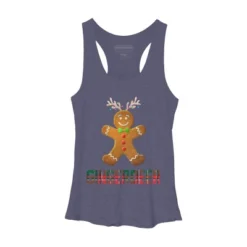 Women's Design By Humans Gingerbread Reindeer Matching Family Group Christmas Pajama By Forever9 Racerback Tank Top -Cheap Clad Fine Store GUEST 42eacc39 30c7 4dd9 a33b 1aa7ab307ca2