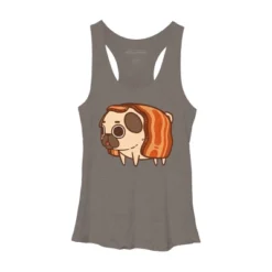 Women's Design By Humans Puglie Bacon Strip By Puglie Racerback Tank Top 17 Women's Design By Humans Puglie Bacon Strip By Puglie Racerback Tank Top -Cheap Clad Fine Store GUEST 44e81624 b9e9 4bb7 8ad7 791765358279