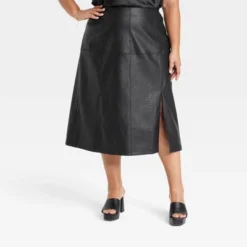 Women's Faux Leather A-Line Skirt - Ava & Viv™ -Cheap Clad Fine Store GUEST 49341503 dd5e 4b8d 9011 f3af616ba4a5