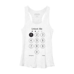 Women's Design By Humans Unlock Me By Clingcling Racerback Tank Top -Cheap Clad Fine Store GUEST 494e502d 0fca 4932 be4c 469e67f1a4dc