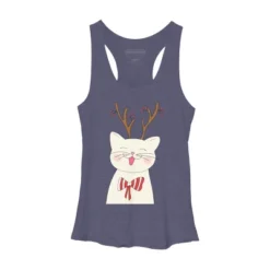Women's Design By Humans Christmas Cat By Rasheb Racerback Tank Top -Cheap Clad Fine Store GUEST 4a7355fb a406 4b31 aaf9 5e741781bf0b