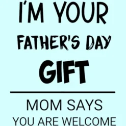 Women's Design By Humans I'm Your Father's Day Gift Black Text By Sukhendu12 Racerback Tank Top