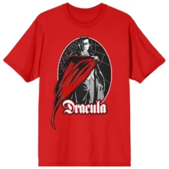 Universal Monsters Dracula Crew Neck Short Sleeve Red Women's T-shirt -Cheap Clad Fine Store GUEST 4c944440 91ad 42aa bb5f a03a8f693ee5