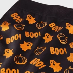 Women's Foil Printed "Boo!" Halloween Seamless Fleece Lined Leggings - Hyde & EEK! Boutique™ Black/Orange -Cheap Clad Fine Store GUEST 4cc525dc a5d3 492e 86ad 2002f4461eb5