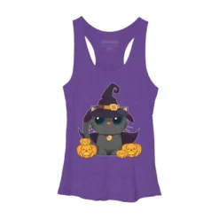 Women's Design By Humans Black Cat With Jack O Lantern Halloween Shirt By Thebeardstudio Racerback Tank Top -Cheap Clad Fine Store GUEST 4dc73cd4 35e2 45eb a6c1 d5f264368203