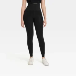 Women's High Waisted Seamless Faux Fur Lined Leggings - A New Day™ Black -Cheap Clad Fine Store GUEST 517456e8 07c0 4598 8add aa7bbda00c40