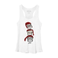 Women's Design By Humans Christmas Owls By Msmart Racerback Tank Top -Cheap Clad Fine Store GUEST 526465fd 7e18 4ff7 8c2c 90b33d28aaaf