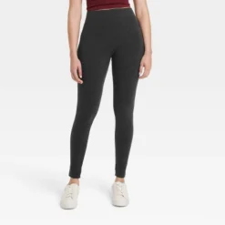 Women's High Waisted Cotton Seamless Fleece Lined Leggings - A New Day™ -Cheap Clad Fine Store GUEST 5367cb7e 5d96 43a8 b5b6 e8a677c1cf23