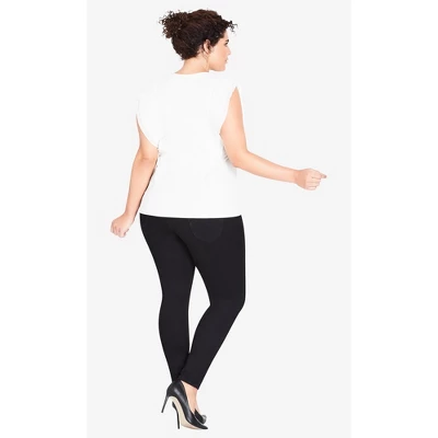 Women's Plus Size Harley Regular Skinny Jean - Black | CITY CHIC 3 Women's Plus Size Harley Regular Skinny Jean - Black | CITY CHIC