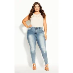 Women's Plus Size Asha Escape Skinny Jean - Denim | CITY CHIC -Cheap Clad Fine Store GUEST 57eb30ae 5090 4715 8dee 2b8ecb097bfe