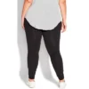 Women's Plus Size Pima High Rise Legging Black - Average | AVE LEISURE -Cheap Clad Fine Store GUEST 5803d683 591f 4015 9d89 0a237b6f16bf
