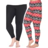 Women's Pack Of 2 Plus Size Leggings - One Size Fits Most Plus - White Mark -Cheap Clad Fine Store GUEST 5c80f04a 1e2a 4463 8f75 97f6c01376bf