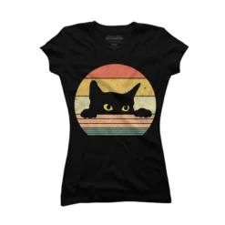 Junior's Design By Humans Cat Tee Retro Style By MeowShop T-Shirt 14 Junior's Design By Humans Cat Tee Retro Style By MeowShop T-Shirt -Cheap Clad Fine Store GUEST 5e693cbc 9e54 434b 858e 8f99f8d36b0a