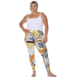Plus Size Super Soft Tropical Printed Leggings -Cheap Clad Fine Store GUEST 627f29bb 28aa 4734 9446 7ee9f7427a17