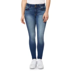 WallFlower Women's Flirty Curvy Skinny High Rise Insta Stretch Juniors Jeans (Standard And Plus) -Cheap Clad Fine Store GUEST 644044f1 e1f5 4370 9339 5b2b11cc1cde
