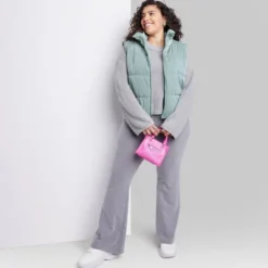 Women's Matte Cropped Puffer Vest - Wild Fable™ -Cheap Clad Fine Store GUEST 673545aa f14f 4427 9953 8d29f490e20d