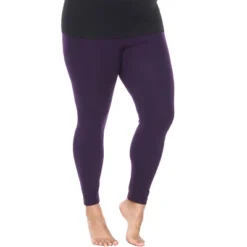 Women's One Size Fits Most Plus Size Super-Stretch Solid Leggings - One Size Fits Most Plus - White Mark -Cheap Clad Fine Store GUEST 67786f46 53db 4a34 9c8c 5a9a7a290335