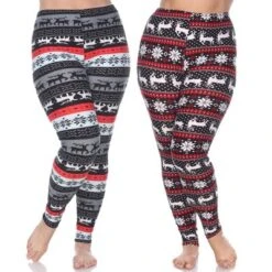 Women's Pack Of 2 Plus Size Leggings - One Size Fits Most Plus - White Mark -Cheap Clad Fine Store GUEST 681efe71 36c2 4cd5 989d bbf7ed8e267a