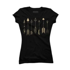 Junior's Design By Humans Be Brave Little Arrow (gold) By Staceyroman T-Shirt -Cheap Clad Fine Store GUEST 6844a971 505e 4de5 9145 eb89abe36aba