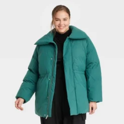 Women's Mid Length Relaxed Puffer Jacket - A New Day™ -Cheap Clad Fine Store GUEST 689e510a 45dc 4449 bea4 8578a1ac7871