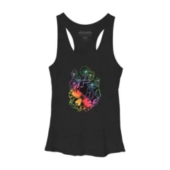 Women's Design By Humans Overgrown Skull. Mushrooms. Death - Life By MelazergDesign Racerback Tank Top -Cheap Clad Fine Store GUEST 69e6df14 2da4 4f1f afc1 69cfc2c3d880