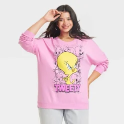 Looney Tunes Women's Tweety Cozy Graphic Sweatshirt - Pink -Cheap Clad Fine Store GUEST 6a7c7b57 11a9 41f7 b91a 6492909853a4