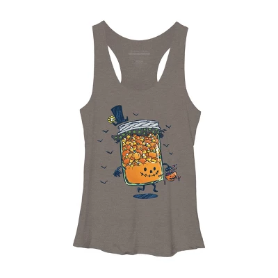 Women's Design By Humans Halloween Jam By Nickv47 Racerback Tank Top 6 Women's Design By Humans Halloween Jam By Nickv47 Racerback Tank Top - Image 4