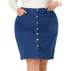 Agnes Orinda Women's Plus Size Denim Casual Mini Pockets Button Jean Pencil Skirts 11 Agnes Orinda Women's Plus Size Denim Casual Mini Pockets Button Jean Pencil Skirts -Cheap Clad Fine Store GUEST 6d45a453 3aca 40e6 84a9 973bf3f57699