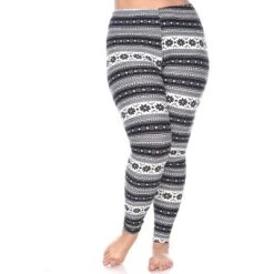Women's Plus Size Printed Leggings - One Size Fits Most Plus - White Mark -Cheap Clad Fine Store GUEST 6d5dcae9 da7f 49c3 bc72 7a91d8a020ef