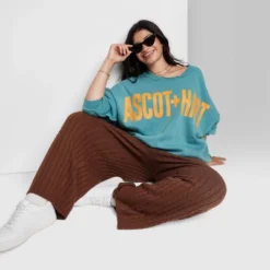 Women's Ascot + Hart Graphic Pullover Sweatshirt - Blue -Cheap Clad Fine Store GUEST 6f99a36a bfa7 4310 8216 f86cc5076738