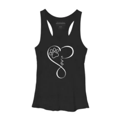 Women's Design By Humans Paw Print Perfect Heartbeat By Dogsandhugs Racerback Tank Top -Cheap Clad Fine Store GUEST 700f5f32 2403 4576 b723 52ab97d26d38