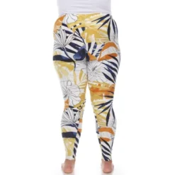 Plus Size Super Soft Tropical Printed Leggings -Cheap Clad Fine Store GUEST 722b4b71 52f4 4f2f bb40 b408c58b8f7a