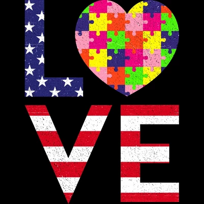 Women's Design By Humans July 4th Love Flag With Puzzle Heart By Ujangkasep Racerback Tank Top 3 Women's Design By Humans July 4th Love Flag With Puzzle Heart By Ujangkasep Racerback Tank Top