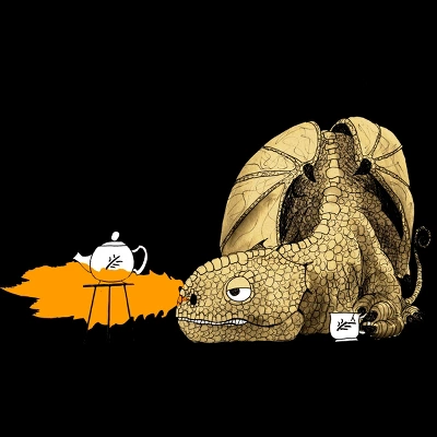 Women's Design By Humans Dragon Making Tea By Djrbennett Racerback Tank Top 3 Women's Design By Humans Dragon Making Tea By Djrbennett Racerback Tank Top