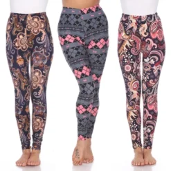 Women's Pack Of 3 Leggings - One Size Fits Most - White Mark -Cheap Clad Fine Store GUEST 77756dd4 58d6 4702 a80e 0fb0e0973da3