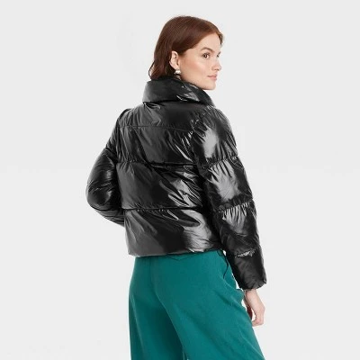 Women's Short Relaxed Puffer Jacket - A New Day™ 3 Women's Short Relaxed Puffer Jacket - A New Day™