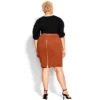 Women's Plus Size Midi Tube Skirt - Ginger | CITY CHIC