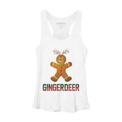 Women's Design By Humans Gingerbread Reindeer Matching Family Group Christmas Pajama By Forever9 Racerback Tank Top -Cheap Clad Fine Store GUEST 815a23af 3cb9 4fa2 a603 397626b177af