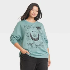 Women's Celestial Cozy Graphic Sweatshirt - Aqua Blue 7 Women's Celestial Cozy Graphic Sweatshirt - Aqua Blue -Cheap Clad Fine Store GUEST 81eaef38 5454 4a43 90e5 df3fc5e94d6e