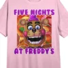 Five Nights At Freddy's Freddy Face On Colorful Background Crew Neck Short Sleeve Cradle Pink Women's Night Shirt 2 Five Nights At Freddy's Freddy Face On Colorful Background Crew Neck Short Sleeve Cradle Pink Women's Night Shirt -Cheap Clad Fine Store GUEST 831b85d3 f679 4c4b 849e 6f91acac98d6