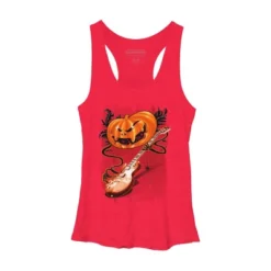 Women's Design By Humans Pumpkin Rocker By Cashfish Racerback Tank Top -Cheap Clad Fine Store GUEST 834f4349 8cbf 4565 a581 d2747becf700