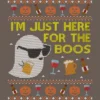 Women's Design By Humans Funny Here For The Boos Ugly Halloween Sweater By DragonTee Racerback Tank Top -Cheap Clad Fine Store GUEST 83e5ba08 92fb 4e1b bf89 db69559f1e68