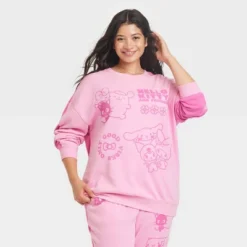 Women's Sanrio Hello Kitty And Friends Two-Tone Graphic Sweatshirt - Pink -Cheap Clad Fine Store GUEST 83f76c8b f199 4156 a9fa f5f9dd5fe4c1