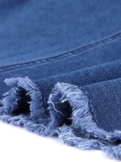 Agnes Orinda Women's Plus Size Raw Hem Denim Bodycon Skirt -Cheap Clad Fine Store GUEST 84055e9a 3e32 4134 a23d 84c88f9afbbe