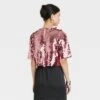 Women's Short Sleeve Paillettes - A New Day™ -Cheap Clad Fine Store GUEST 859e79ef 1bb7 4bff 8e95 df17e98d6d6b