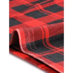 Agnes Orinda Women's Plus Size Pencil Skirt Above The Knee Elastic Waist Plaid Velvet Skirts -Cheap Clad Fine Store GUEST 86056f90 f8d5 4c42 9be4 05d949e8e2f4