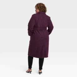 Women's Long Sleeve Wool Pea Coat - Ava & Viv™